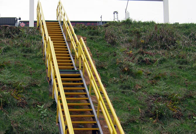 Stairs Down Hill